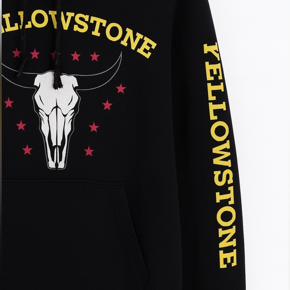 Yellowstone Dutton Ranch Montana NEW W Tags Fleece Lined Hoodie Men's La… - Picture 2 of 2